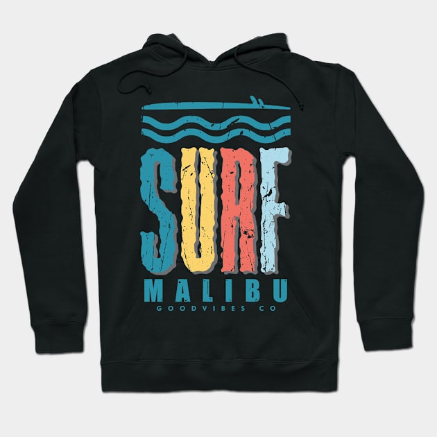 Surf in Malibu Hoodie by SerenityByAlex